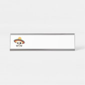 Spanischer Schädel Schreibtischnamensplakette (Vorderseite )