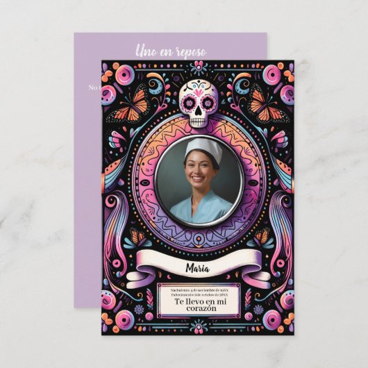 Spanischer Schädel unserer Dame Guadalupe (Vorne/Hinten)