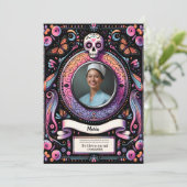 Spanischer Schädel unserer Dame Guadalupe Einladung (Stehend Vorderseite)