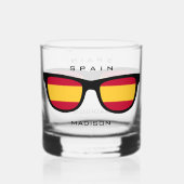 Spanischer Shades-individuelle Name Whiskyglas (Rückseite)