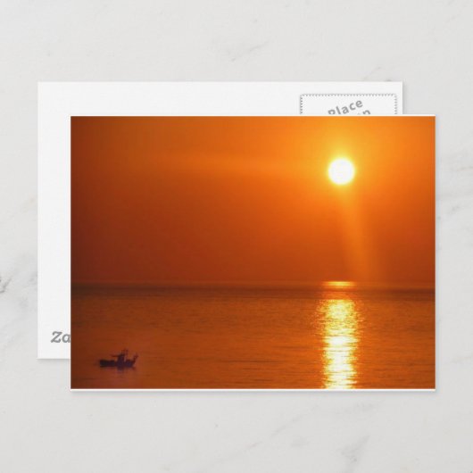 Spanischer Sonnenaufgang Postkarte (Vorne/Hinten)