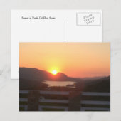 Spanischer Sonnenuntergang Postkarte (Vorne/Hinten)