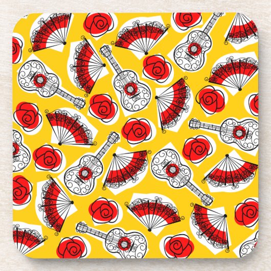 Spanischer Souvenir Multi Untersetzer Kunststoff (Vorderseite)