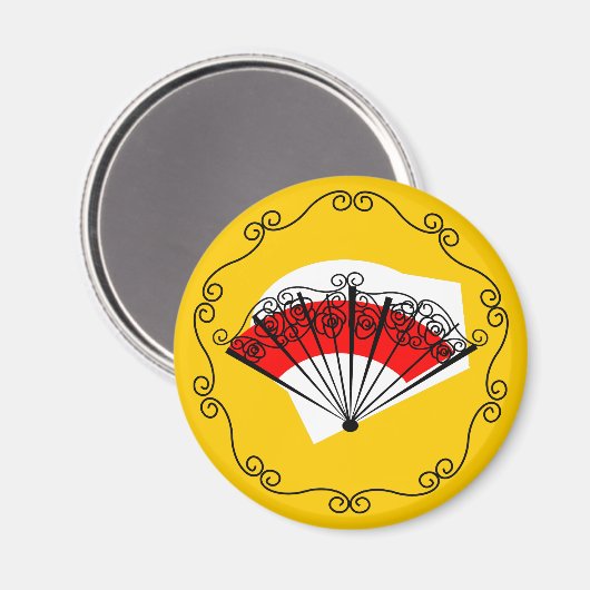 Spanischer Souvenirmagnet Magnet (Vorderseite/Rückseite)