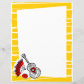 Spanischer Souvenirs - Grenzstreifen Text 8.5 x 11 (Rückseite)