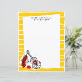 Spanischer Souvenirs - Grenzstreifen Text 8.5 x 11 (Stehend Vorderseite)