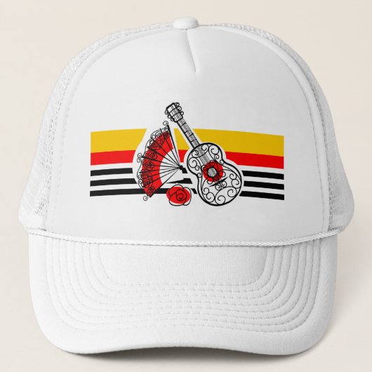 Spanischer Souvenirs Klassischer Striphut Truckerkappe (Vorderseite)