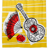 Spanischer Souvenirvorhang Duschvorhang (Vorderseite)