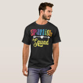 Spanischer Squad Lehrer beste Freunde Hobbys & Swe T-Shirt (Vorne ganz)