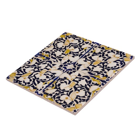 Spanischer Stil Simuliert Mosaik Black and Cream Fliese (Seite)