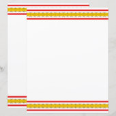 Spanischer Streifen 8.5 x 11 (Vorne/Hinten)