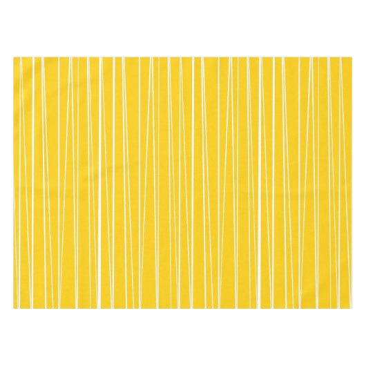Spanischer Streifen Gelber Tischstoff Tischdecke (Vorderseite (Horizontal))