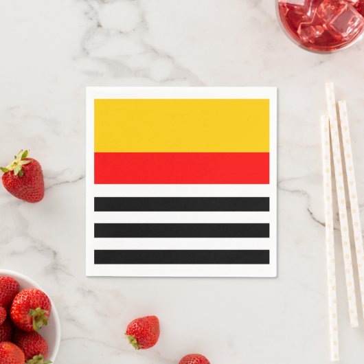 Spanischer Streifen Klassische Papierserviette (Beispiel)