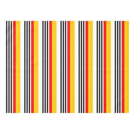 Spanischer Streifen Klassischer Tischstoff Tischdecke (Vorderseite (Horizontal))