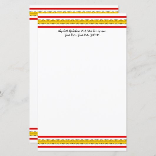 Spanischer Strip Text 5.5x 8.5 (Vorne/Hinten)