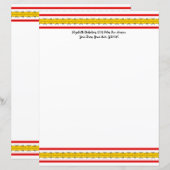 Spanischer Stripe Text 8.5 x 11 (Vorne/Hinten)