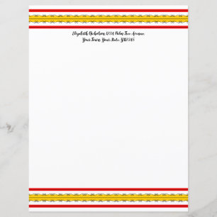 Spanischer Stripe Text 8.5 x 11