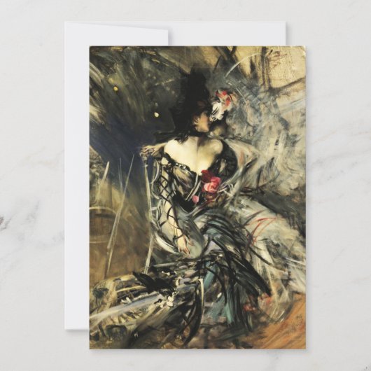 Spanischer Tänzer an den Rouge-Einladungen Einladung (Vorderseite)