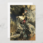 Spanischer Tänzer an den Rouge-Einladungen Einladung (Vorne/Hinten)