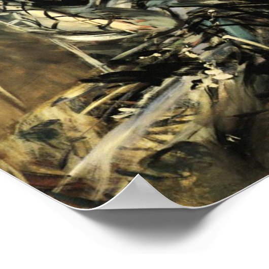 Spanischer Tänzer beim Rouge Poster (Ecke)