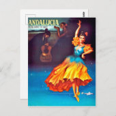 Spanischer Tänzer in Andalusien, Spanien Postkarte (Vorne/Hinten)