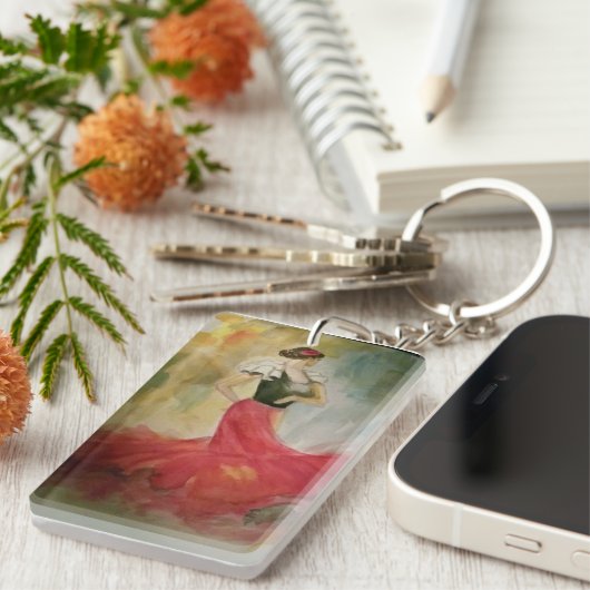 Spanischer Tänzer Schlüsselanhänger (Vorderseite rechts)