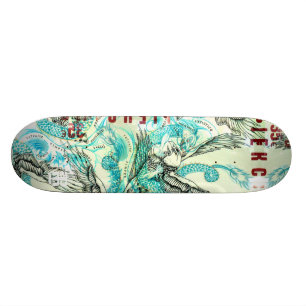 Spanischer Tätowierungs-Lärm Skateboard