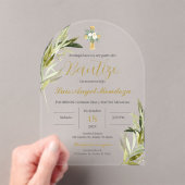 Spanischer Taufbote Acryleinladungen (Insitu (Handheld))