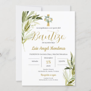 Spanischer Taufbote Einladung