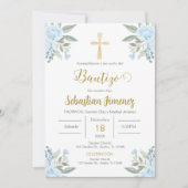 Spanischer Taufbote Einladung (Vorderseite)