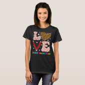 Spanischer Teacher Squad Leopard Kariert Red Vale T-Shirt (Vorne ganz)