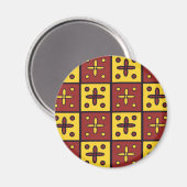 Spanischer Tile Magnet (Vorderseite/Rückseite)