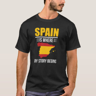 Spanischer Ursprung Spanien Flaggen für Frauen und T-Shirt