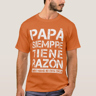 Spanischer Vater aus der Tochter Son Vatertagsfami T-Shirt