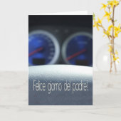 Spanischer Vatertagskarton Karte (Gelbe Blume)