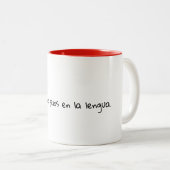 Spanischer Vers Süße Tasse (VorderseiteRechts)