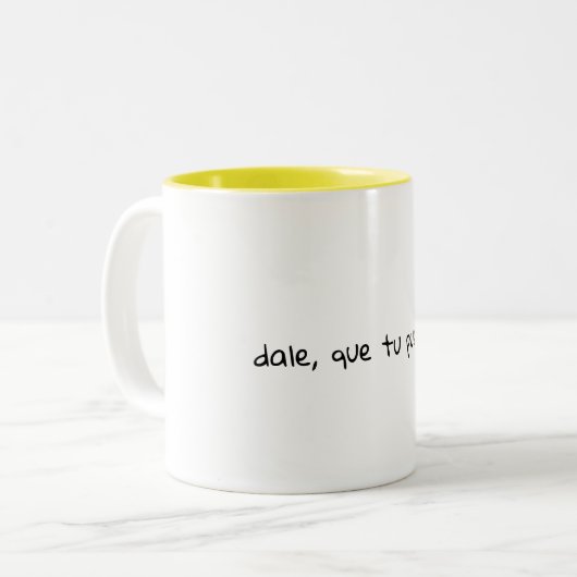 Spanischer Vers Süße Tasse (Vorderseite Links)