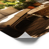 Spanischer Villenhof in Miami der 20er Jahre Poster (Ecke)