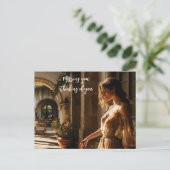 Spanischer Villenhof in Miami der 20er Jahre Postkarte (Stehend Vorderseite)