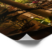 Spanischer Villenhof in Miami in den 20er Jahren - Poster (Ecke)