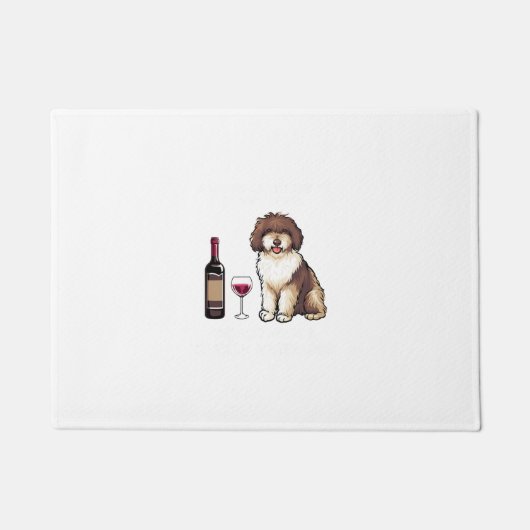 Spanischer Wasser und Wein Lustiger Hund 1 Fußmatte (Vorderseite)