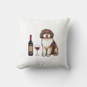 Spanischer Wasser und Wein Lustiger Hund 1 Kissen
