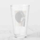Spanischer Wasserhund Glas (Rückseite)