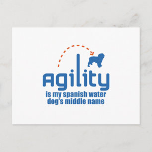 Spanischer Wasserhund Postkarte