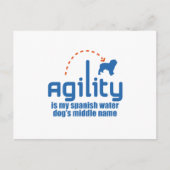 Spanischer Wasserhund Postkarte (Vorderseite)