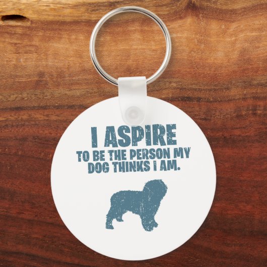 Spanischer Wasserhund Schlüsselanhänger (Vorderseite)