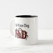 Spanischer Wasserhund Vater Tasse (Vorderseite Links)