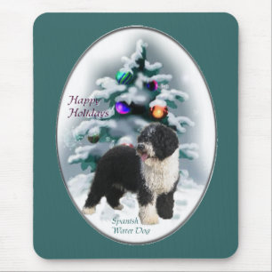 Spanischer Wasserhund Weihnachtsgeschenke Mousepad