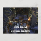 Spanischer Weihnachtsbaum in Manhattan in der Nach Postkarte (Vorderseite)