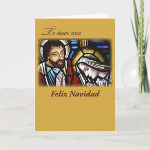 Spanischer Weihnachtssegen, heilige Familie Feiertagskarte